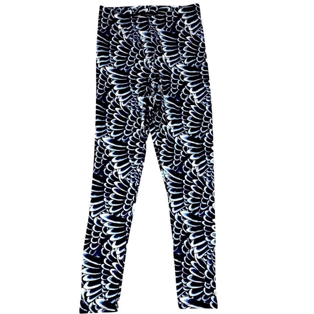 Ed Hardy Blue Wing Print Stretch Leggings Small NWT